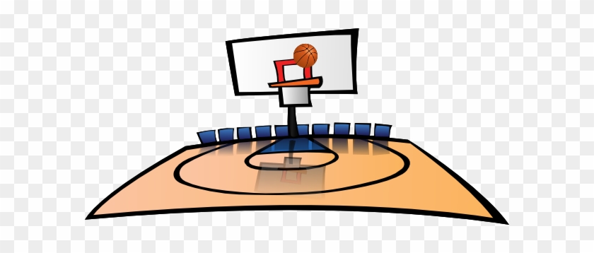 Basketball Court Clipart Free Clipart Images - Basketball Half Court Clipart #186708