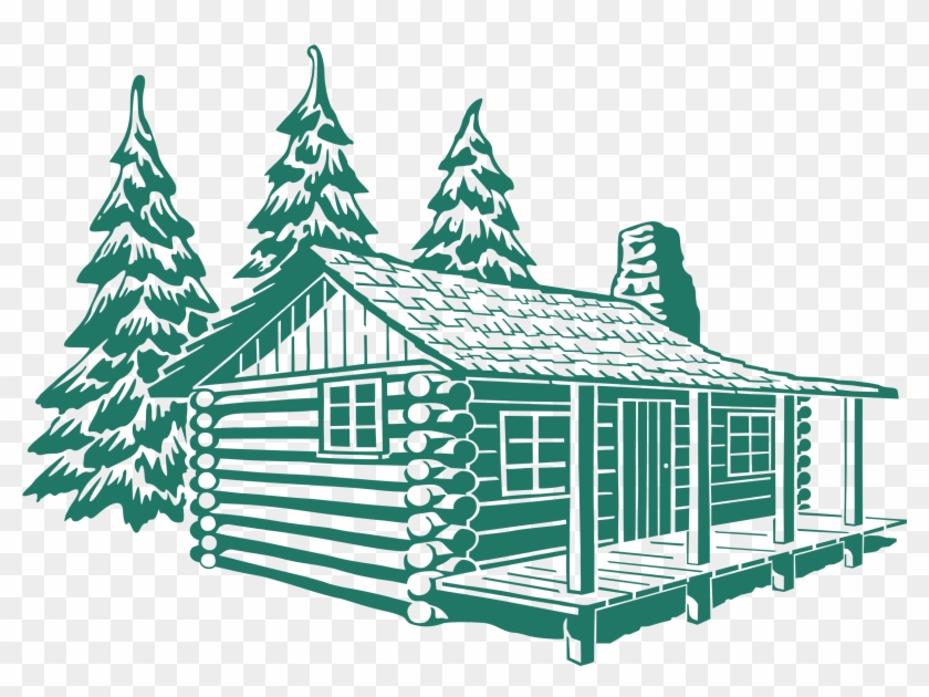 Big Image - Log Cabin Drawing #186720