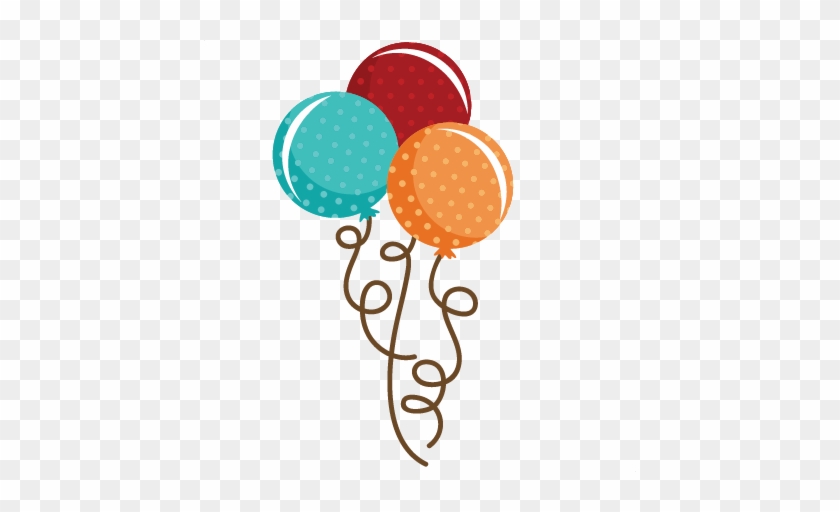 Polka Dot Balloon Bouquet Svg File Balloon Svg File - Polka Dot Balloon Clip Art #186778