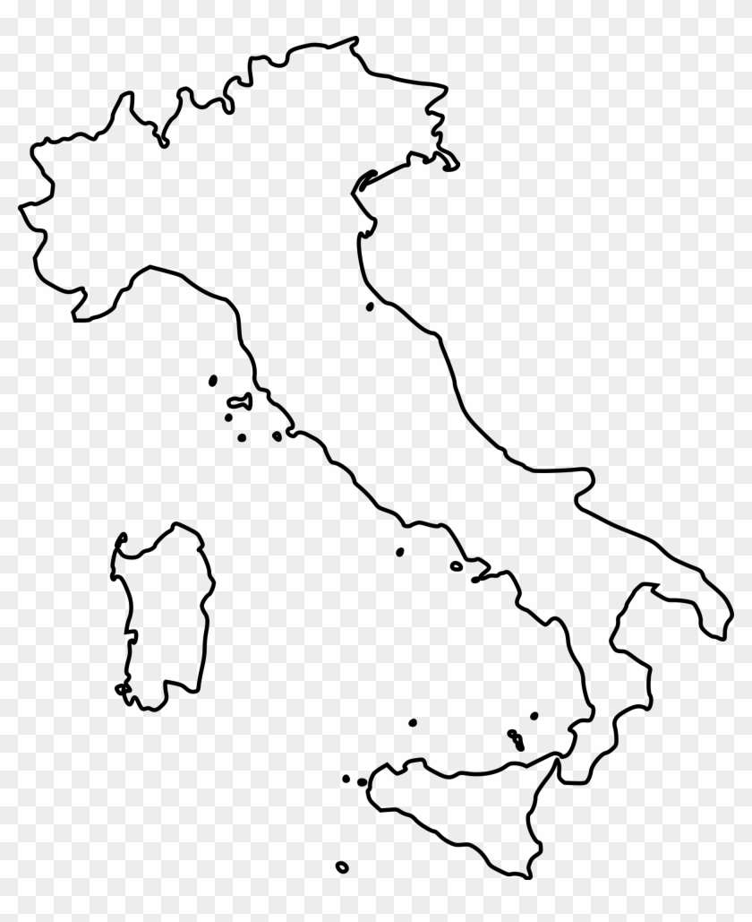 Outline Map Of Italy Printable ~ Free Printable Coloring - Blank Map Of Italy #186855