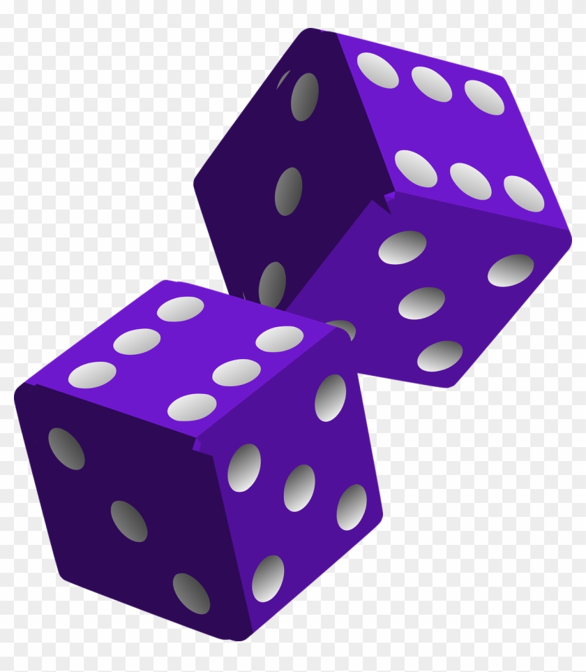 Bunco Dice Clipart - Purple Dice Png #186887