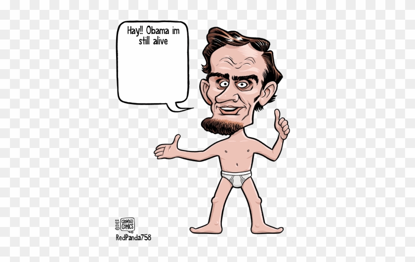 Abraham Lincoln Hay Obama Im Still Alive Crowded Comics - Abraham Lincoln Cartoon Drawing #186927