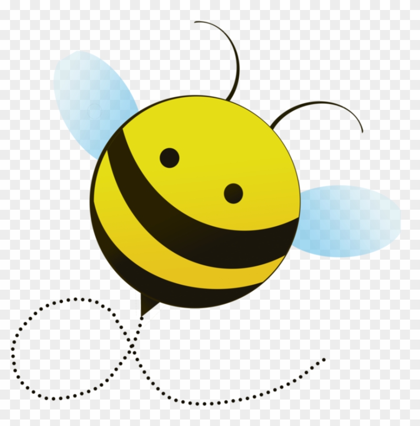 Cute Honey Bee Clip Art - Cartoon Bumble Bee Png #186952