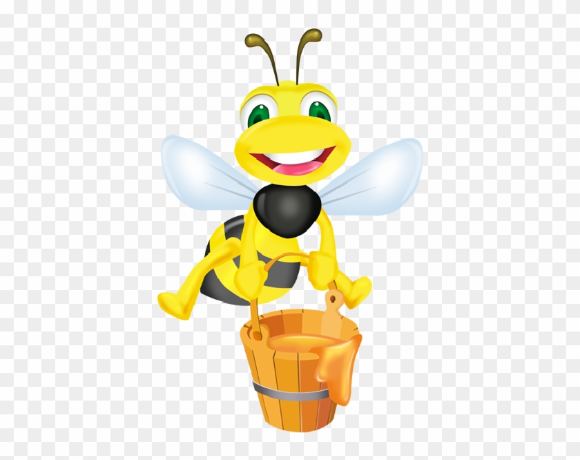 Cartoon Bees Clipart - Honey Bee Cartoon Png #186993