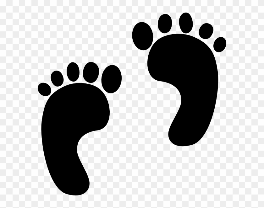 baby foot print clip art free