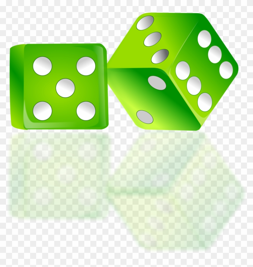 Dice Icon By Netalloy - Green Dice Png #187068