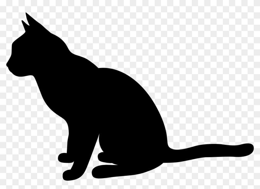 Clip Art Cat Silhouette Clip Art - Cat Silhouette Clip Art Png #187087