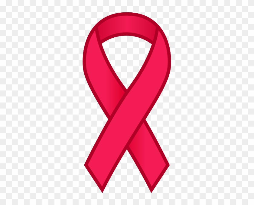 Ribbon Sticker Icon Pink - Breast Cancer Symbol Svg #187170