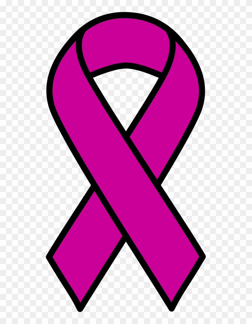Purple Cancer Ribbon - Ovarian Cancer Ribbon #187178