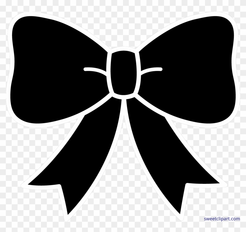 Bow Ribbon Silhouette Clip Art - Hair Bow Clip Art #187188