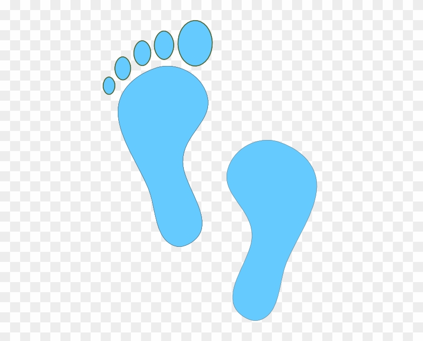 Turquoise Baby Foot Prints Clip Art At Clker - Clip Art #187195