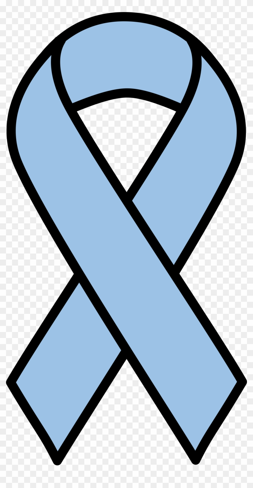 Big Image - Light Blue Cancer Ribbon #187227