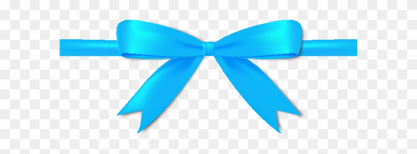 Ribbon Light Blue Icon - Light Blue Ribbon Bow #187294