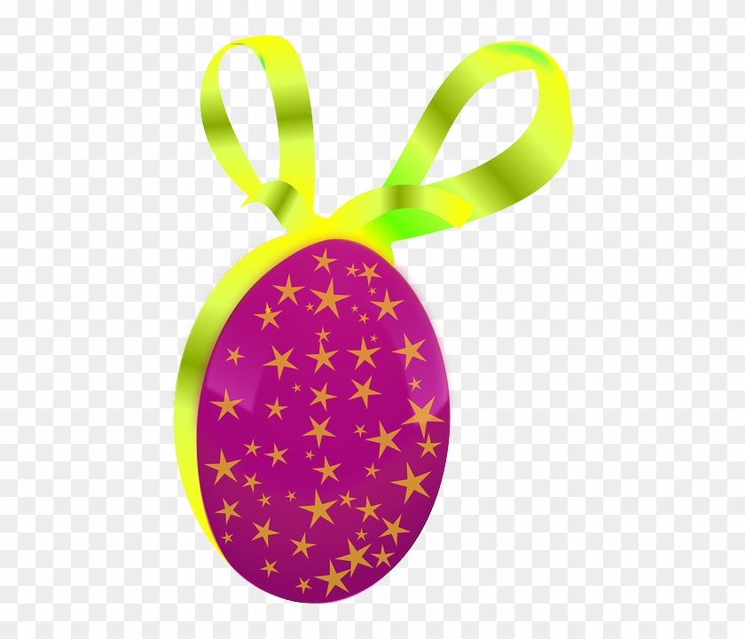 Egg, Gift, Easter, Easter Egg, Pink, Ribbon - Easter #187300