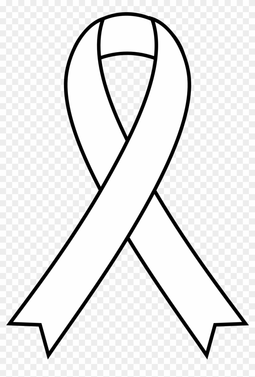Cancer Awareness Ribbon Clip Art - Support Cancer Ribbon Coloring Pages #187315