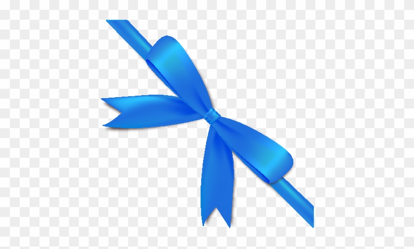 Ribbon Blue Icon2 - Blue Bow And Ribbon #187325