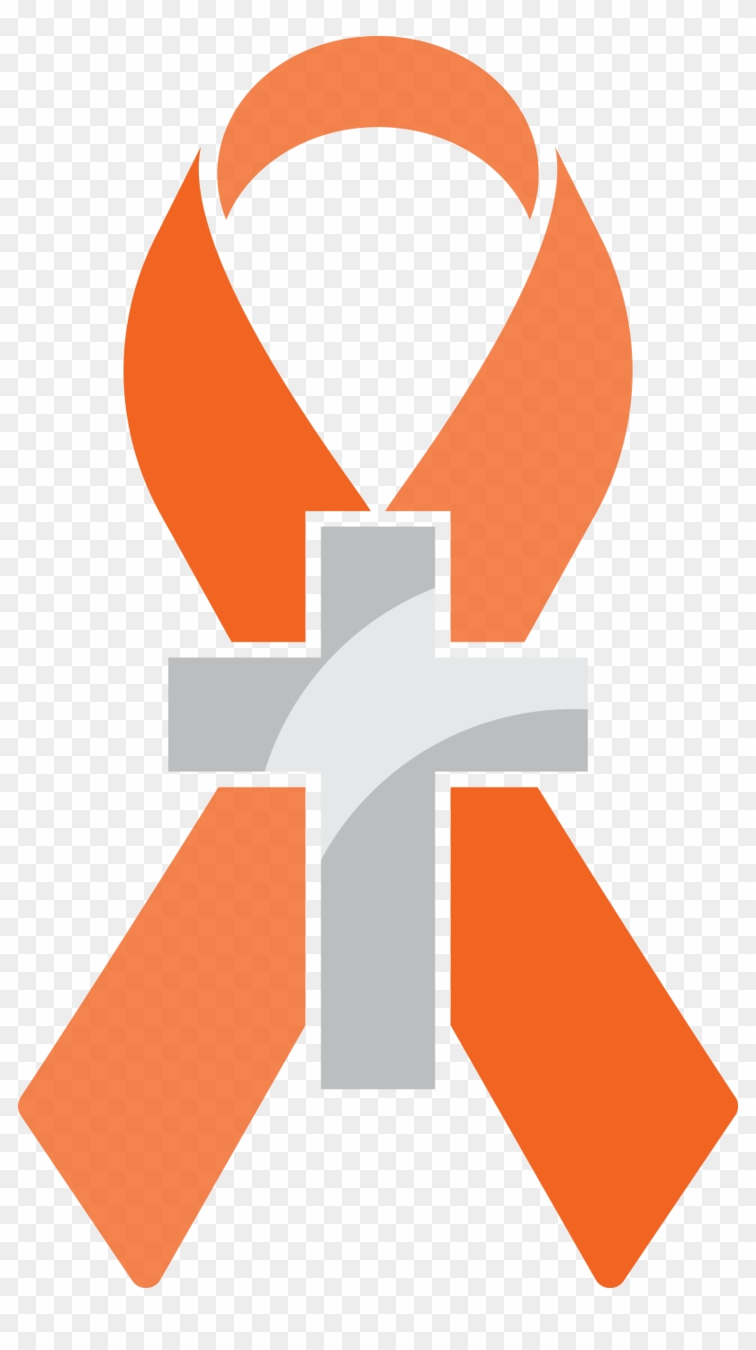Operation Orange Ribbon Orange Awareness Ribbon Clipart - Leukemia Ribbon And Cross #187370