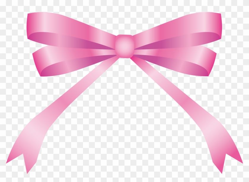 Pink Ribbon Bow Tie - Pink Ribbon Bow Tie #187417