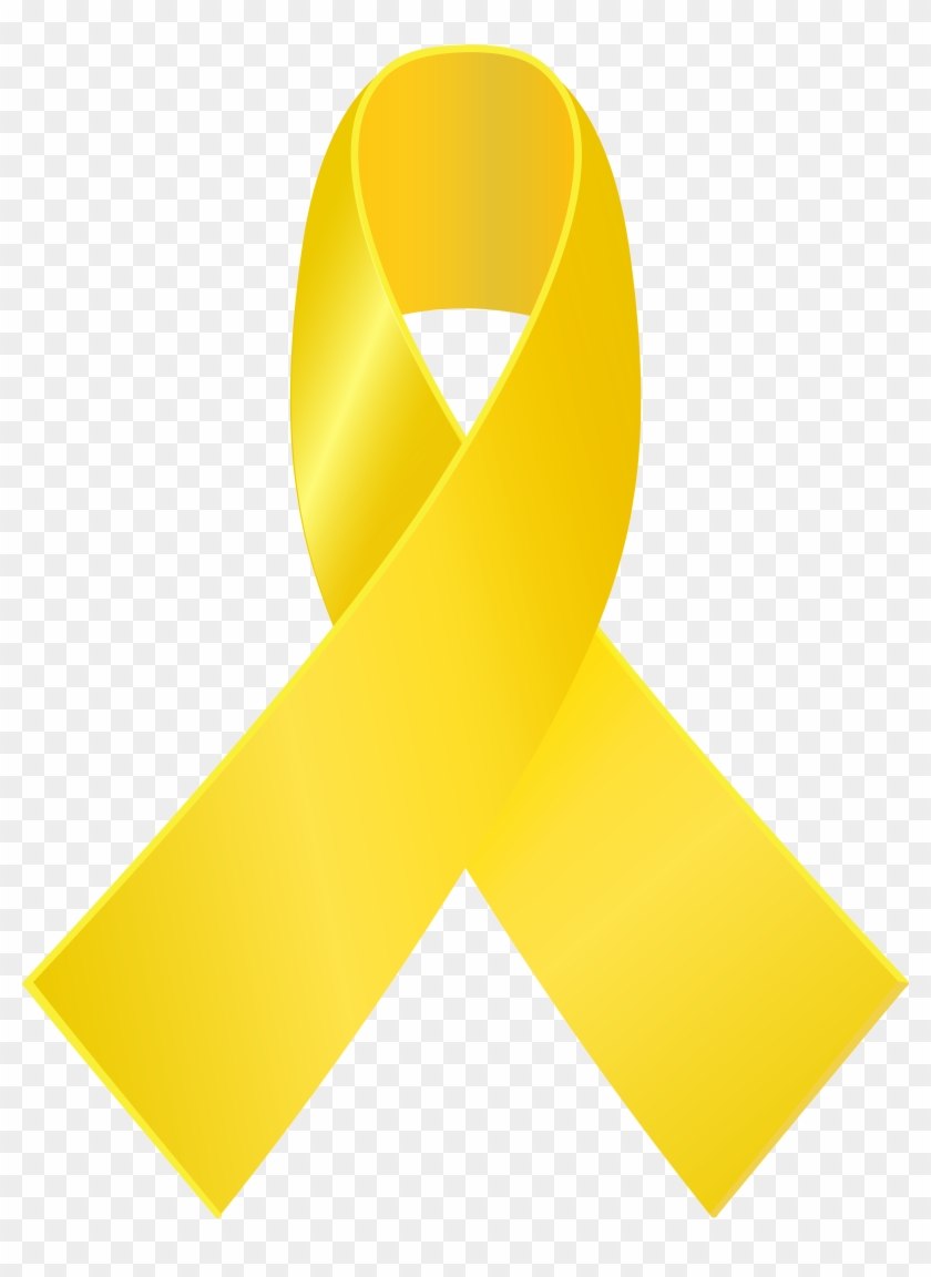 Yellow Awareness Ribbon Png Clip Art - Circle #187415