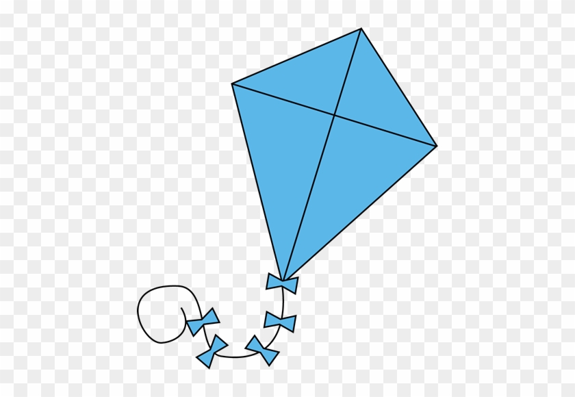 Blue Kite Clip Art Image - Blue Kite Clipart #187498
