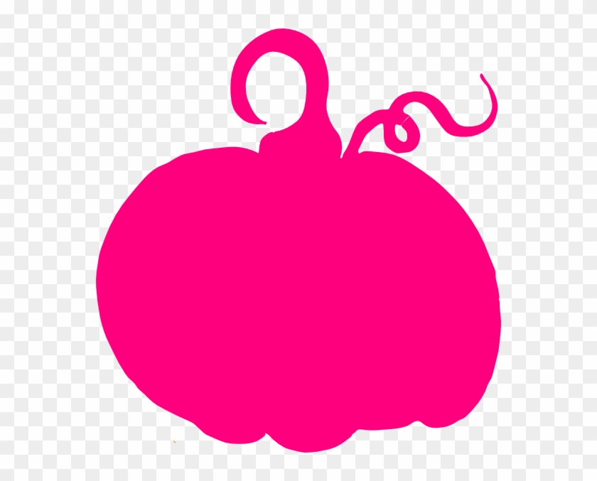 Pink Pumpkin Sihouette Clip Art - Pumpkin Clip Art #187509