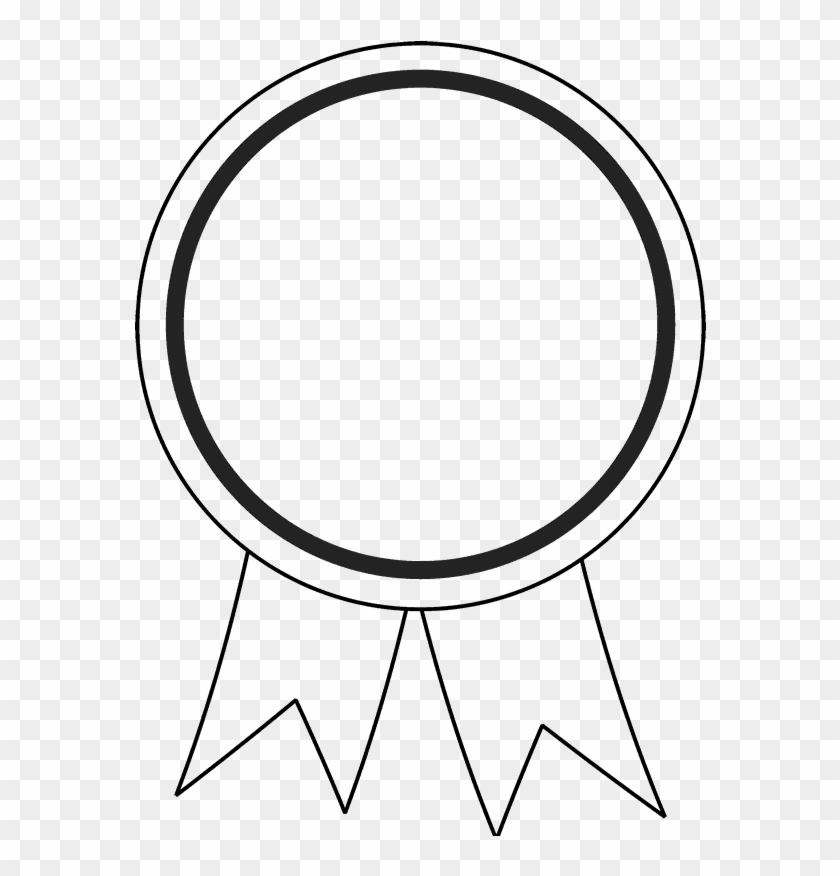 Ribbon Outline - Prize Ribbon Outline #187534