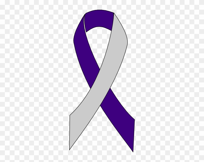 Purple And Silver Ribbon #187629