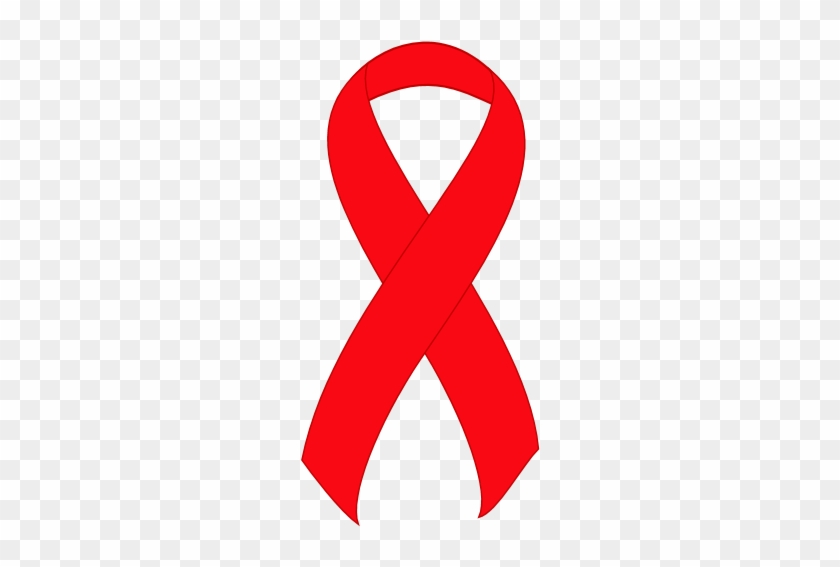 Awareness Ribbon Clipart - Red Ribbon Drug Free #187633
