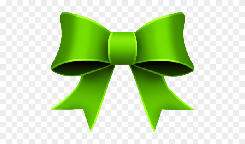 Christmas Bow Clipart - Green Ribbon Clipart #187649