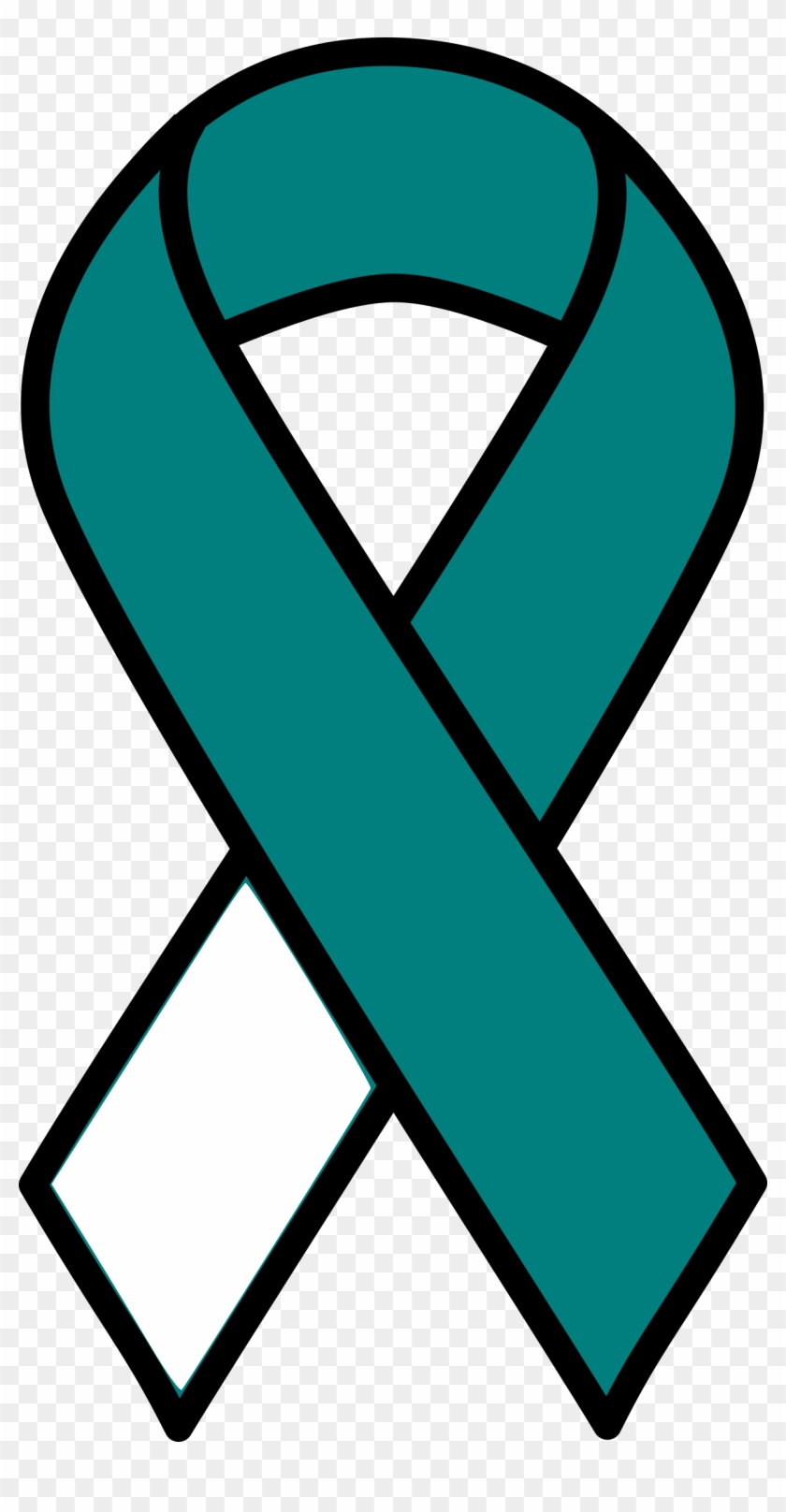 Clipart Cervical Cancer Ribbon - Ovarian Cancer Ribbon #187673