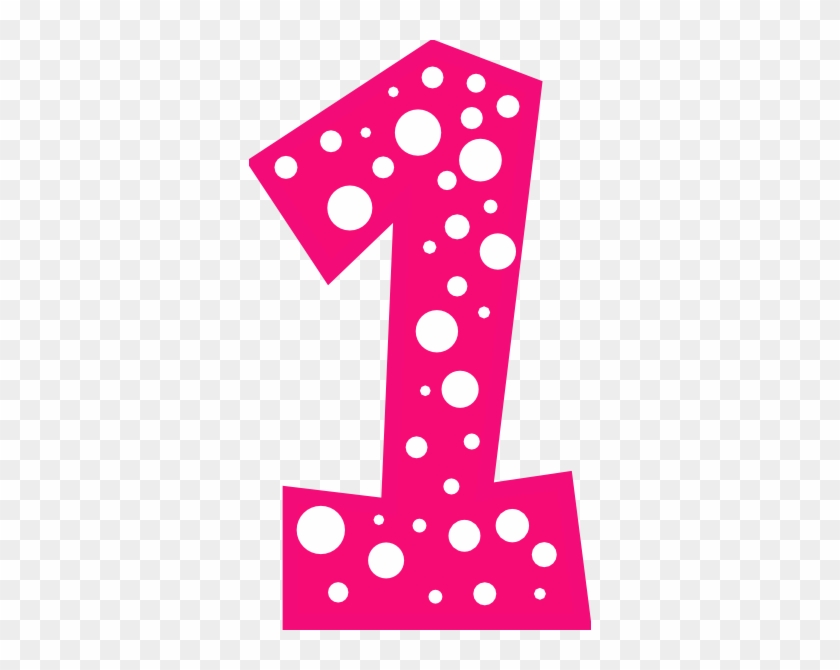 Business Tips - Pink Polka Dot Number 1 - Free Transparent PNG Clipart