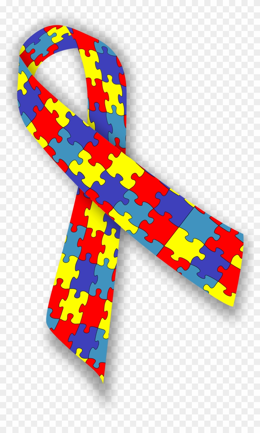 Cancer Awareness, Ribbons And Cancer Awareness Month - Autism Awareness Ribbon Png #187751