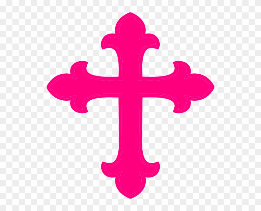 Pink - Cross - Clipart - Pink Cross Clipart #187774