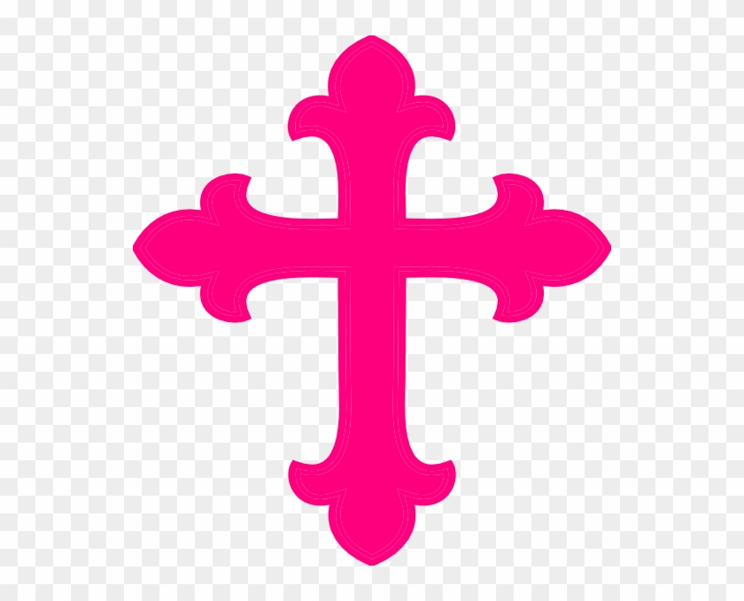 Pink - Cross - Clipart - Pink Cross Clipart #187774