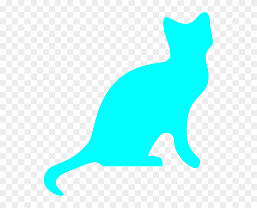 Blue Cat Cliparts - Cat Silhouette #187781