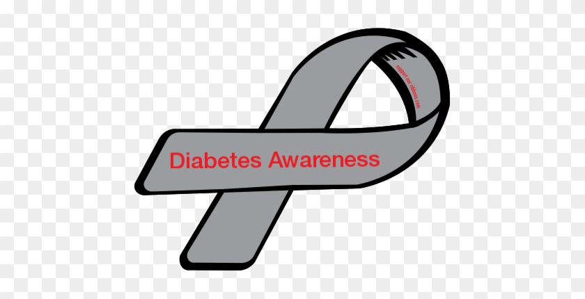 Ribbon Clipart Diabetes Awareness - Type 1 Diabetes Symbols #187791