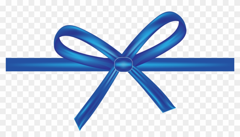 Shoelace Knot Blue Ribbon Bow Tie - Laço De Cetim Png Azul #187878