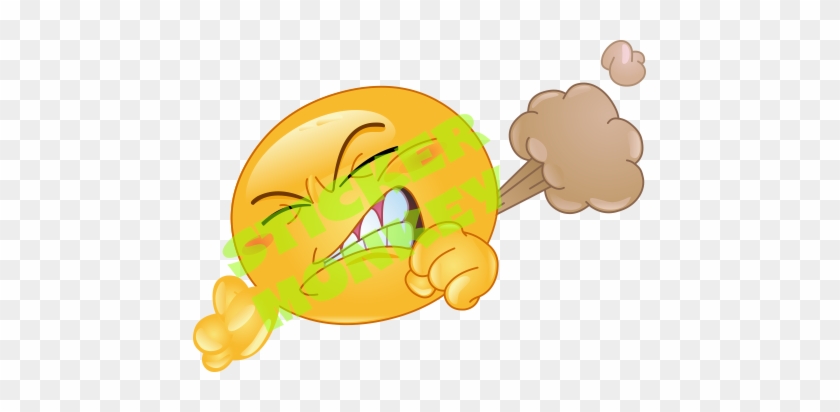 Farting Emoji Sticker - Man Farting #187898