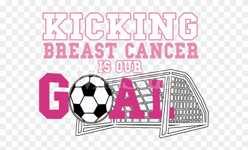 Kicking Breast Cancer Is Our Goal - Kid's Breast Cancer Awareness Shirt Kicking Breast #187907