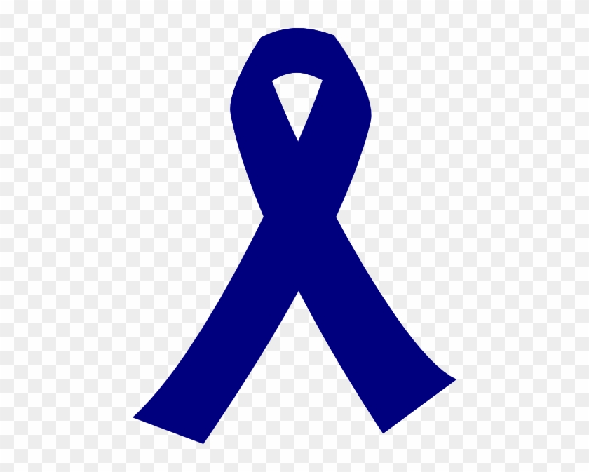 Dark Blue Cancer Ribbon #187905