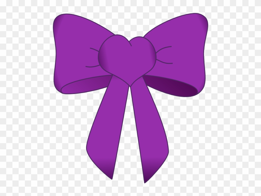 Clip Arts Related To - Purple Bow Transparent #187919