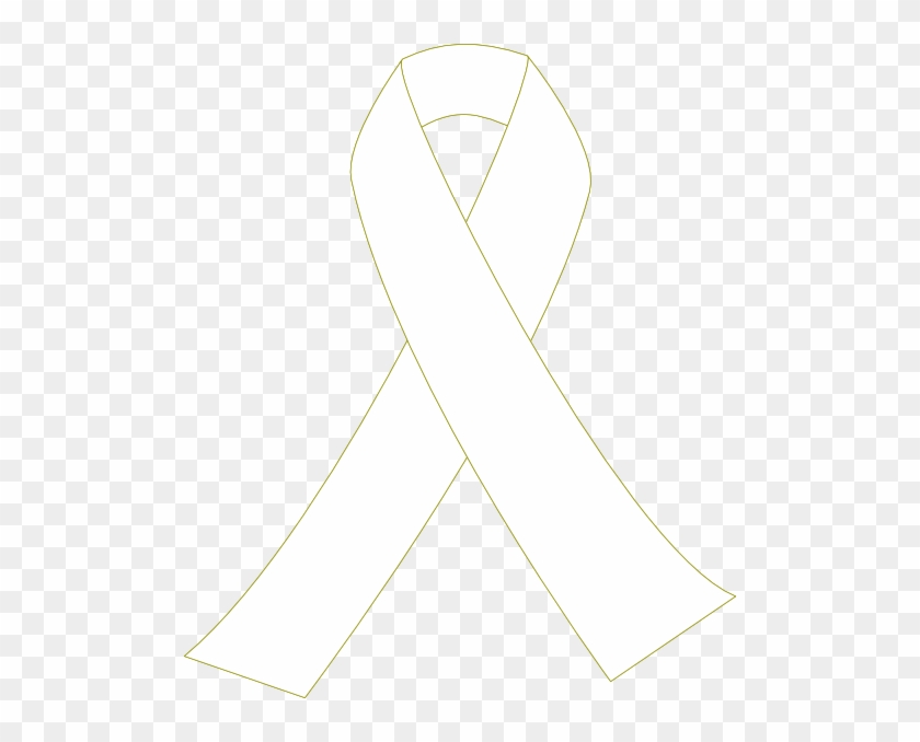 Yellow Ribbon Outline Clip Art At Clipart Library - White Cancer Ribbon Png #187927
