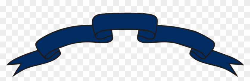 Banner Ribbon Sign Banner Banner Banner Ba - Navy Blue Ribbon Banner #187947