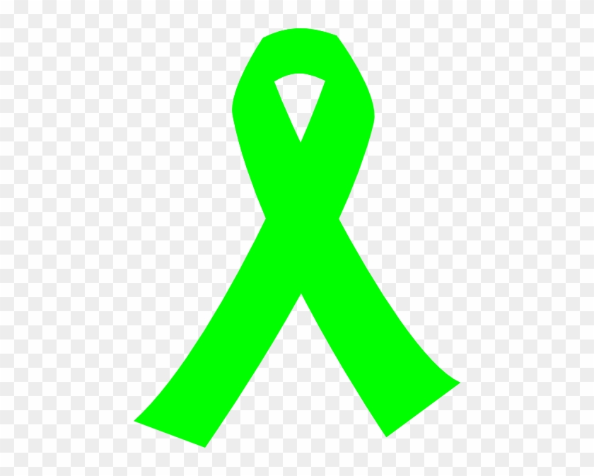 Lime Green Awareness Ribbon #187985