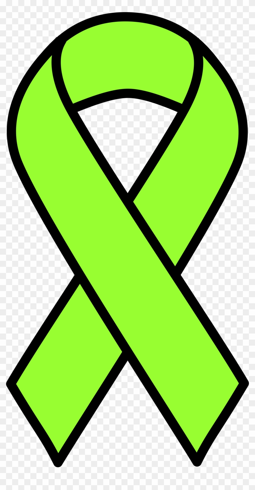 Big Image - Lime Green Cancer Ribbon #188023