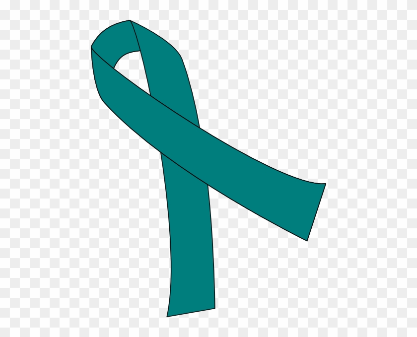 Clipart Of Teal Ribbon #188084