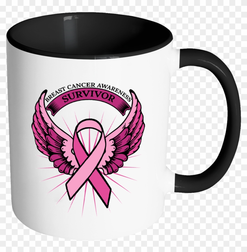 Breast Cancer Awareness Survivor Pink Ribbon Merchandise - Mug #188086