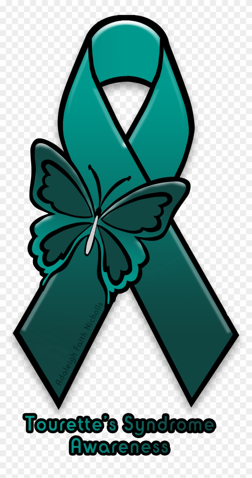Adaleighfaith 1 0 Tourette's Syndrome Awareness Ribbon - Awareness Ribbon #188088