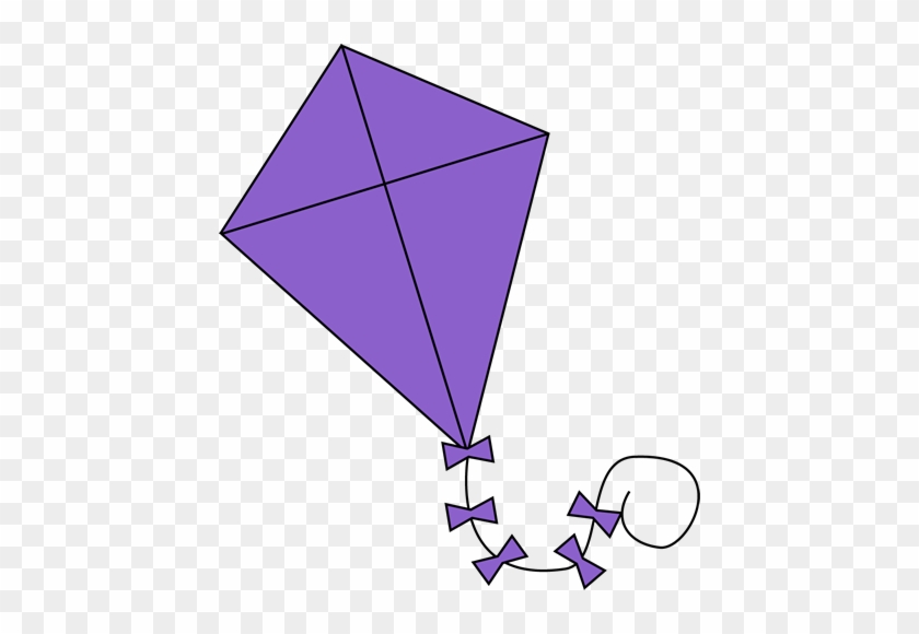 Purple Kite Clip Art Image - Orange Kite Clipart #188128
