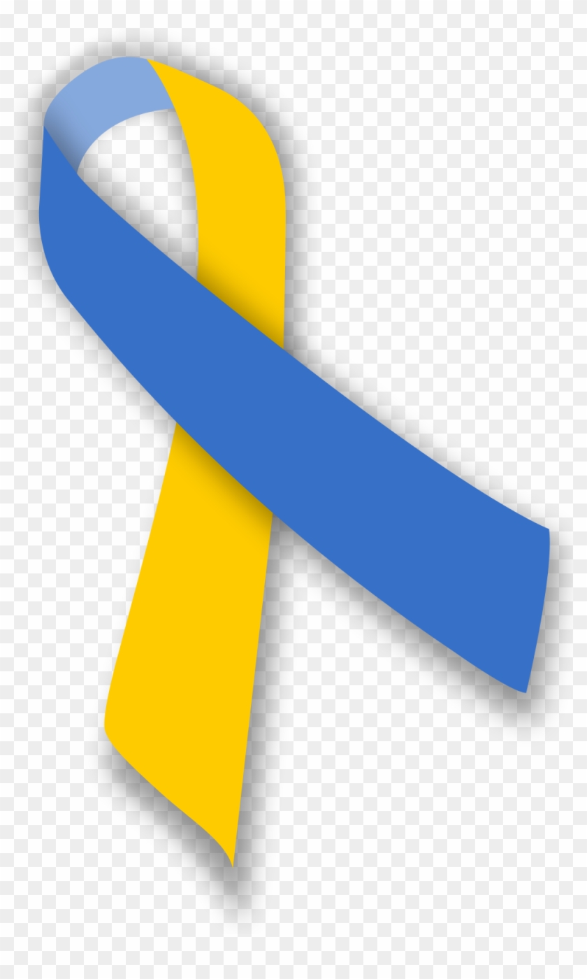 Blog - Blue And Yellow Ribbon Png #188184